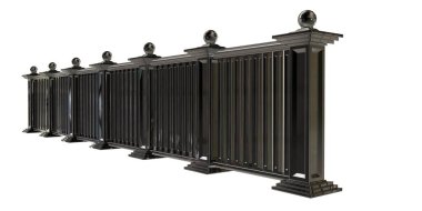 üzerinde beyaz bir backgro izole bir metal merdiven Ray 3B oluşturma