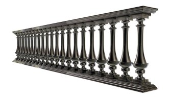 üzerinde beyaz bir backgro izole bir metal merdiven Ray 3B oluşturma