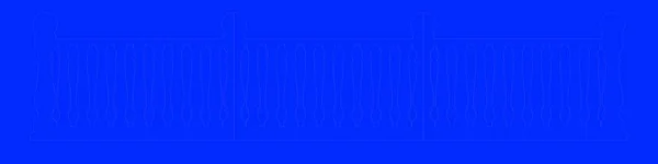 3D-weergave van een blauwdruk van de spoorlijn geïsoleerd op een blauwe pagina — Stockfoto