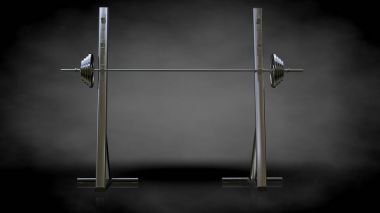 karanlık bir backgro bir metalik yansıtıcı spor araçları 3D render