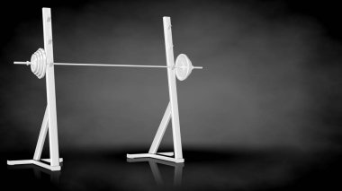 karanlık adam beyaz yansıtıcı spor araçlarda 3D render