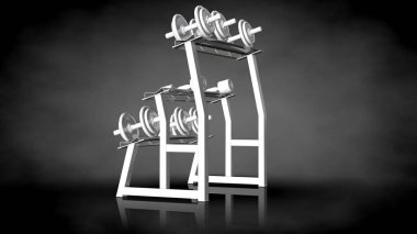 karanlık adam beyaz yansıtıcı spor araçlarda 3D render