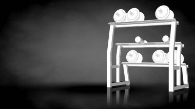 karanlık adam beyaz yansıtıcı spor araçlarda 3D render