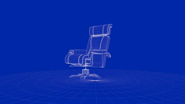概要椅子オブジェクトの 3d レンダリング — ストック写真