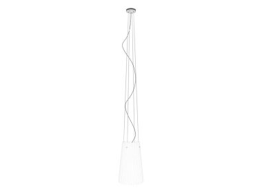 bir plan lamba ışık tutucu 3D render beyaz izole