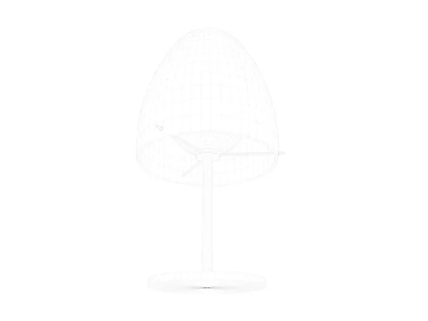 Renderização 3d de um suporte de luz de lâmpada de modelo isolado em um branco — Fotografia de Stock