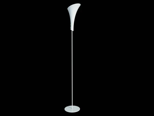 3D-weergave van een wit licht hanger geïsoleerd op een zwarte backgro — Stockfoto