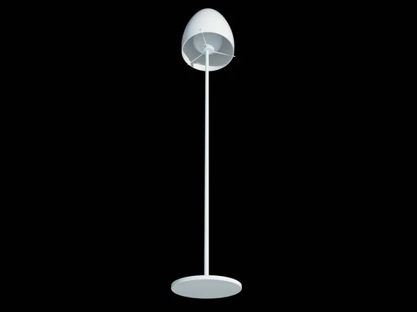 흰색 램프 펜 던 트 블랙 backgro에 절연의 3d 렌더링 — 스톡 사진