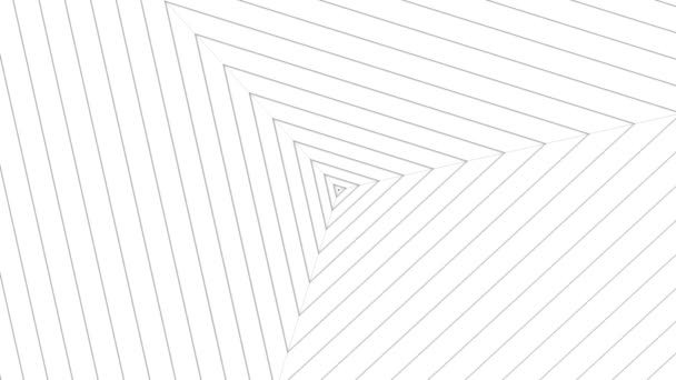 3d renderização de um loop perfeito linhas pretas em animação de fundo branco — Vídeo de Stock