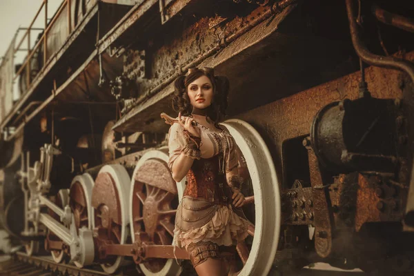 A steampunk girl