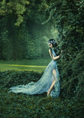 Fantezi kız bir peri Bahçe.