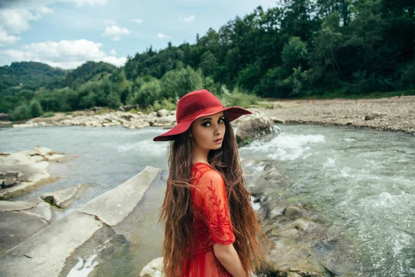 Cestující ve stylu Boho. — Stock fotografie