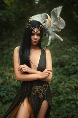 Orman büyücü bir kuş ile