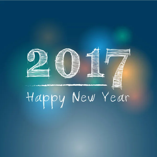 Streszczenie szczęśliwy nowy rok 2017 r.. — Wektor stockowy