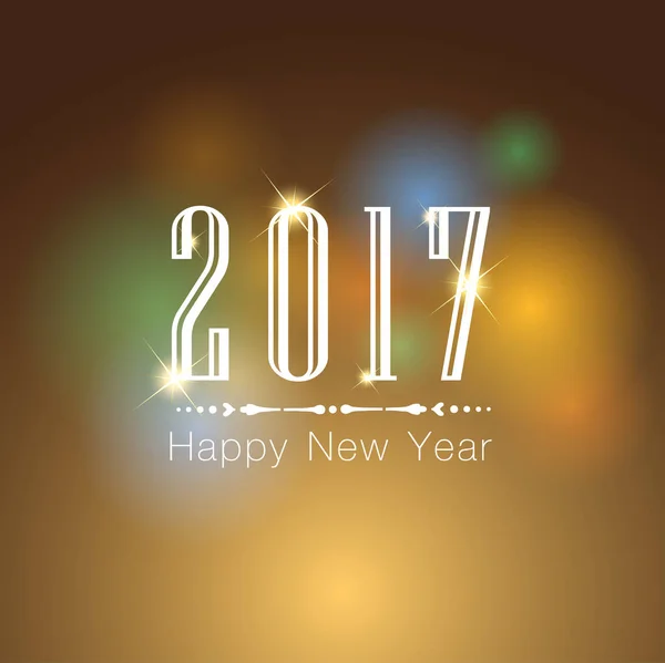 Boldog új évet 2017 absztraktja. — Stock Vector