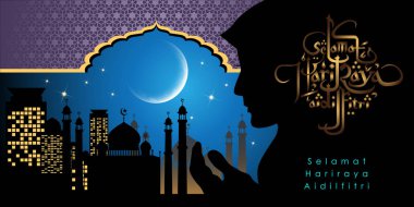 Aidilfitri grafik tasarım.