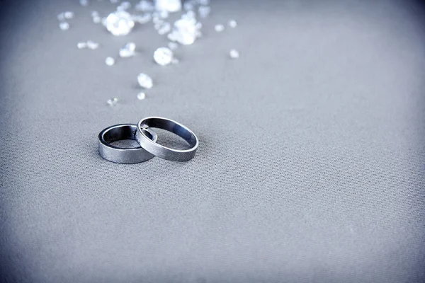 Par de anillos de boda — Foto de Stock