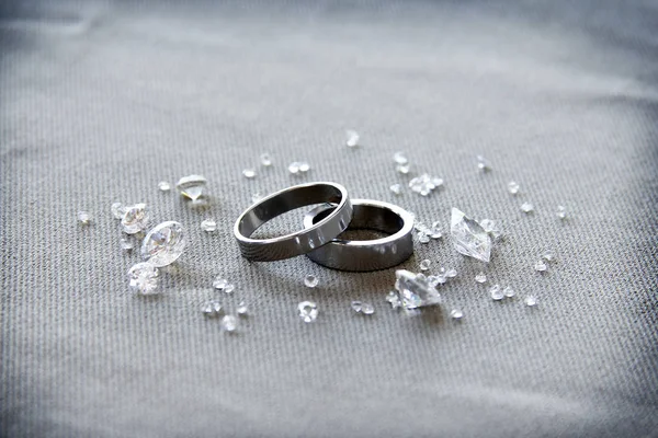 Par de anillos de boda — Foto de Stock