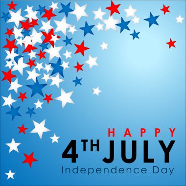 Soyut mutlu 4 Temmuz,