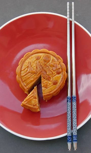 Pastel de luna, festival chino de mediados de otoño . — Foto de Stock