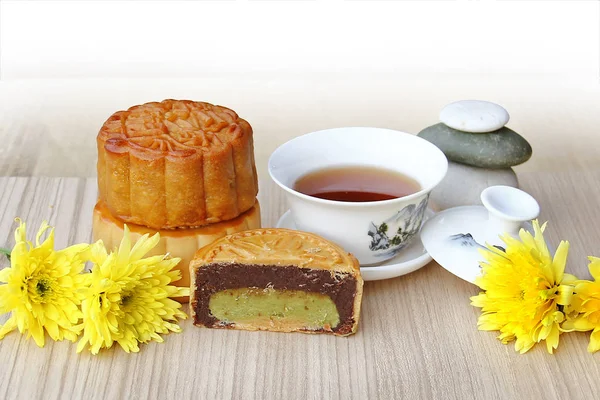 Mooncake, 중국어 중순가 축제. — 스톡 사진