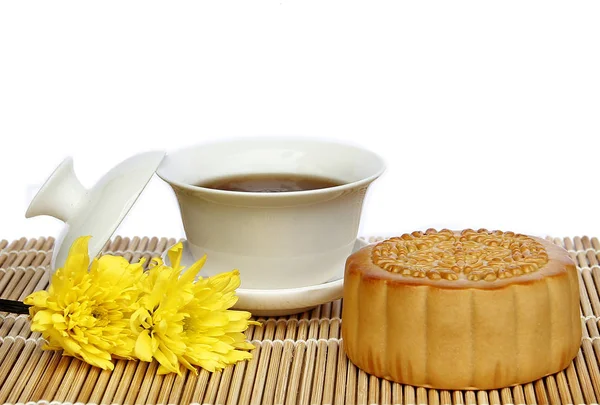 Mondkuchen, chinesisches Mittherbstfest. — Stockfoto