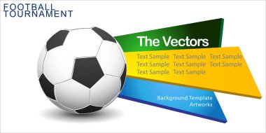 Soyut futbol (futbol) vektör arka plan şablonu.