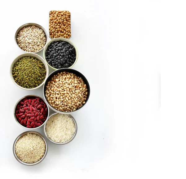 Diferentes tipos de grãos , — Fotografia de Stock