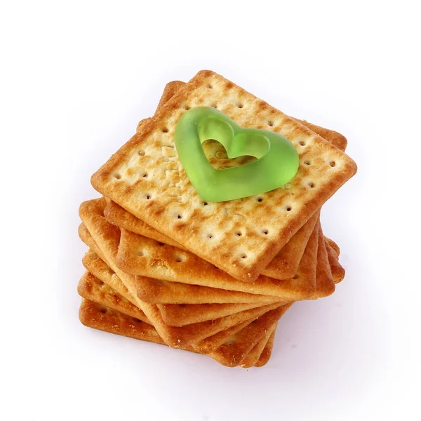 Salty Crackers, Food and Snack Concept. — Stock Photo, Image