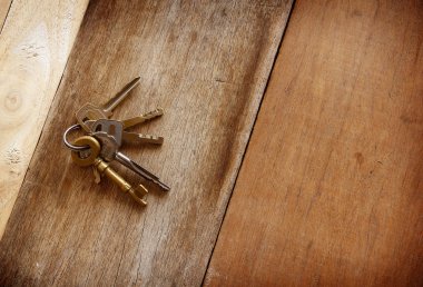 Vintage altın anahtarları