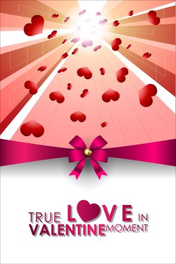 Sevgililer Günü 'nün düğün davetiyesi soyut geçmişi. Arkaplanda afiş için kopya alanı olan Tatlı Aşk Şablonu. Vektör ve Görüntü, EPS 10