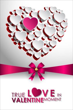 Sevgililer Günü 'nün düğün davetiyesi soyut geçmişi. Arkaplanda afiş için kopya alanı olan Tatlı Aşk Şablonu. Vektör ve Görüntü, EPS 10