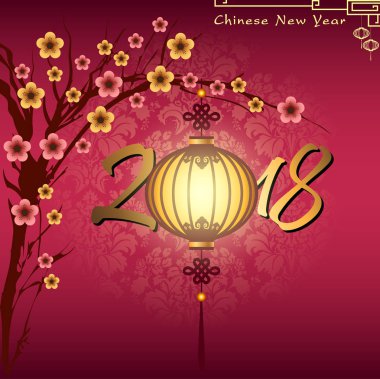 Çin yeni yılı 2018 arka plan soyut. Köpek yılı. Vektör ve illüstrasyon, Eps 10