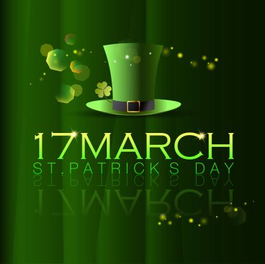 St.Patrick'ın gün arka plan Abstrackt. Vektör ve illüstrasyon, Eps 10.
