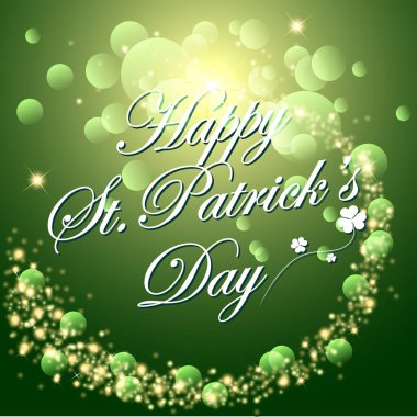 St.Patrick'ın gün arka plan Abstrackt. Vektör ve illüstrasyon, Eps 10.