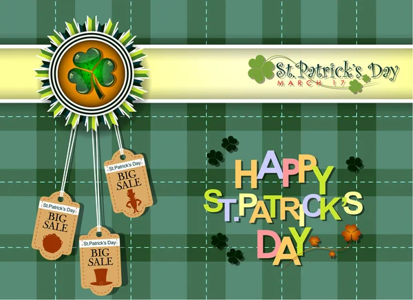 Abstrackt Patrick Day Background Vector Illustration Eps — Stock Vector