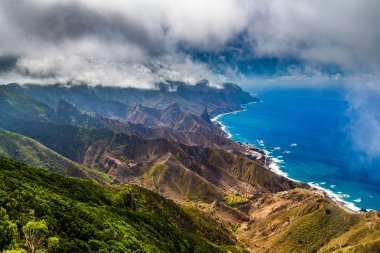 Beautiful landscape of Tenerife island clipart