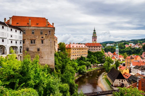 Cesky Krumlov miasto w Czechach — Zdjęcie stockowe