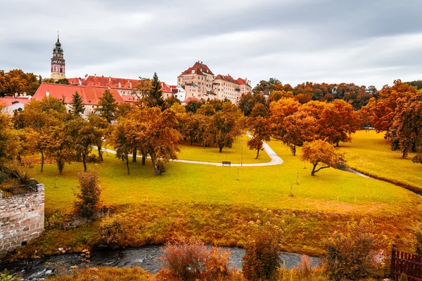 Cesky Krumlov miasto w Czechach — Zdjęcie stockowe