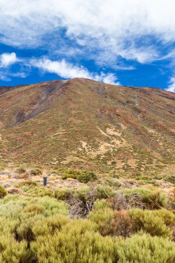 Teleferik Teide yanardağı üzerinde