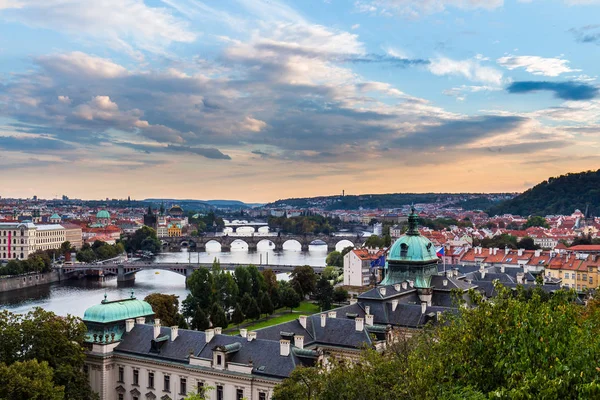 View of old town and Vltava river — Stock Photo, Image