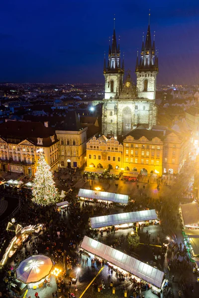 Vánoční trh v Praze — Stock fotografie