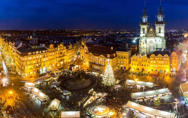 Bożonarodzeniowy rynek w Pradze — Zdjęcie stockowe