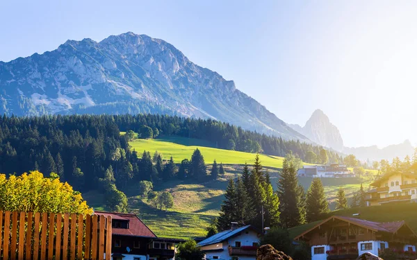 Vista das montanhas da Áustria — Fotografia de Stock