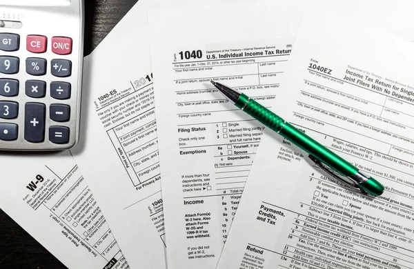 Individual income tax return blank Stock Picture