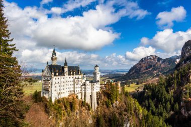Almanya 'daki Neuschwanstein kalesi