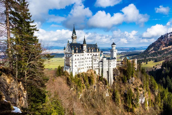 Zamek Neuschwanstein w Niemczech — Zdjęcie stockowe