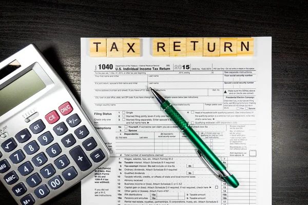 US tax return form 1040
