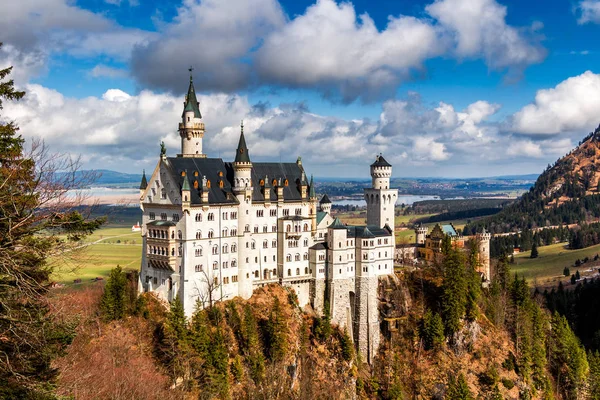 Neuschwanstein slot i Tyskland - Stock-foto