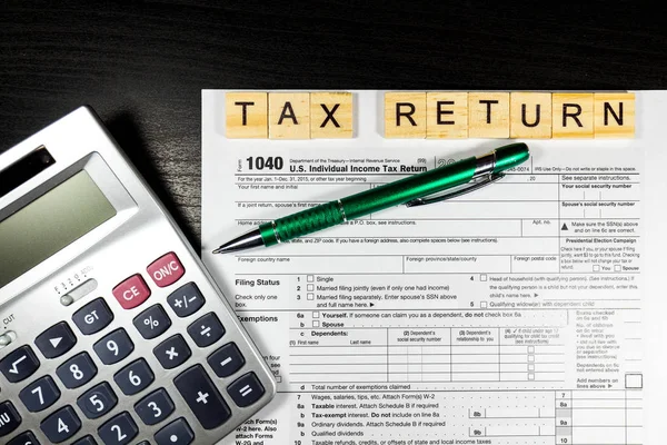 US tax return form 1040